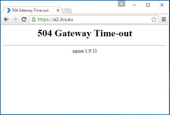 访问3CX管理控制台出现504 Gateway Time-out的解决方法